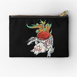 Okami  Amaterasu Rests Zipper Pouch