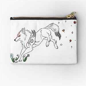 Okami Amatarasu Zipper Pouch