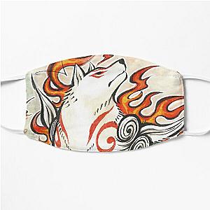 Okami Wolf God Spirit Japanese Aesthetic Flat Mask