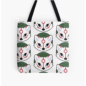 Okami Head All Over Print Tote Bag