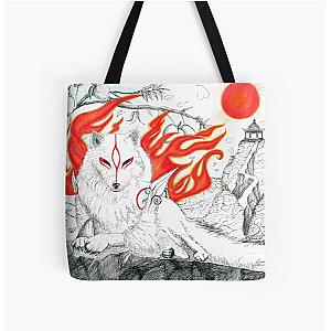 Amaterasu Okami All Over Print Tote Bag