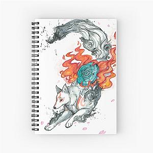 Watercolor Okami Spiral Notebook