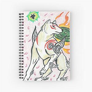 Okami Cherry Blossoms Spiral Notebook