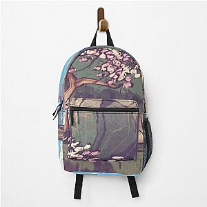 Okami Video Game Sakura Blossom Cherry Waterfall Rainbow Backpack