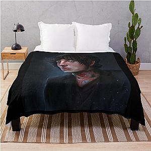 Oli Sykes Fan Art Throw Blanket