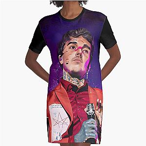 Purple Oli Sykes Graphic T-Shirt Dress