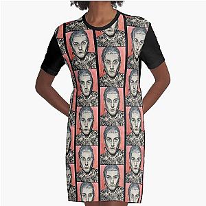 oli sykes (bring me the horizon) drawing Graphic T-Shirt Dress