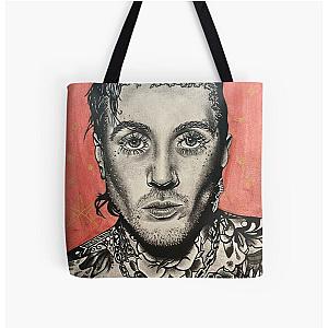 oli sykes (bring me the horizon) drawing All Over Print Tote Bag