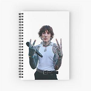 Oli Sykes Peace Signs Spiral Notebook