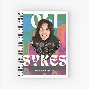 Oli Sykes Bring Me the Horizon Graphic  Spiral Notebook