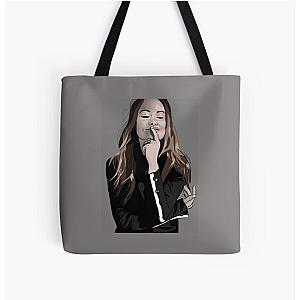 Olivia Wilde Black and White Over Print Tote Bag