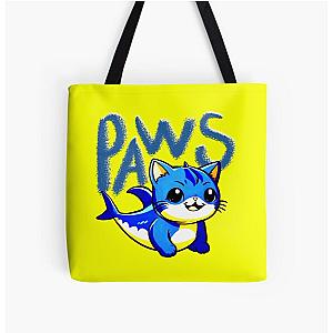Olivia Wilde casual paw themed All Over Print Tote Bag