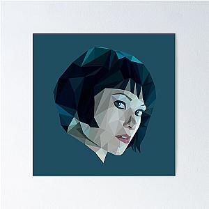 Quorra TRON Legacy Olivia Wilde Low Poly Poster