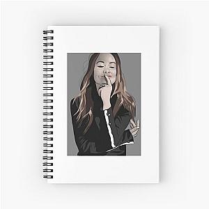 Olivia Wilde Black Spiral Notebook