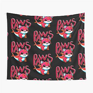 Olivia Wilde casual t-shirt paw themed tapestry