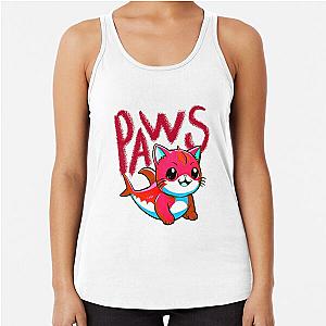 Olivia Wilde casual paw themed Racerback Tank Top