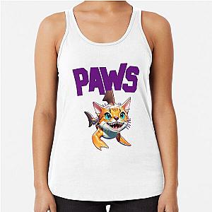 Olivia Wilde casual racerback tank top paw themed