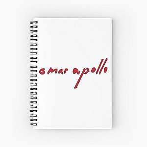 Omar Apollo Tour Merch Omar Apollo Logo Spiral Notebook RB0104