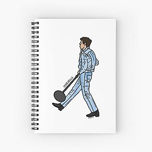 Omar Apollo Blue Suit Spiral Notebook RB0104