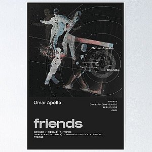 Omar Apollo - Friends Tracklist Poster RB0104