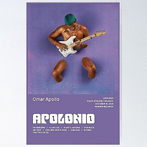 Omar Apollo - Apolonio Tracklist Poster Poster RB0104