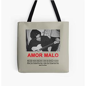 Omar Apollo Amor Malo Zipped Hoodie   All Over Print Tote Bag