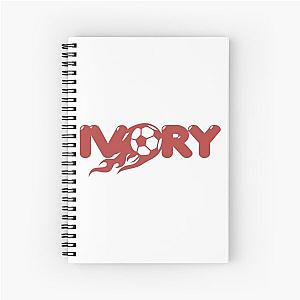 Omar Apollo Merch Vory Soccer IVory Spiral Notebook