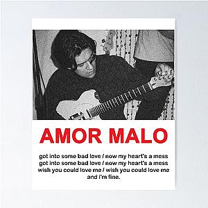 Omar Apollo Amor Malo Zipped Hoodie   Poster