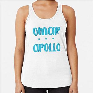 Omar Apollo BLUE Racerback Tank Top