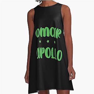 Omar Apollo GREEN   A-Line Dress