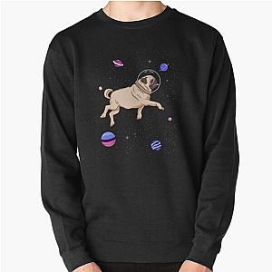 Omnisexual Sweatshirts - Omnisexual Pug In Space Omnisexual Pride Pullover Sweatshirt RB1901