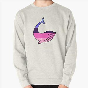 Omnisexual Sweatshirts - Omnisexual Pride Whale Pullover Sweatshirt RB1901