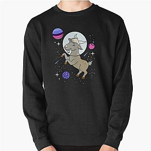 Omnisexual Sweatshirts - Omnisexual Goat In Space Omnisexual Pride Pullover Sweatshirt RB1901