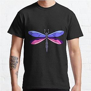 Omnisexual T-Shirts - Omnisexual Pride Dragonfly Classic T-Shirt RB1901