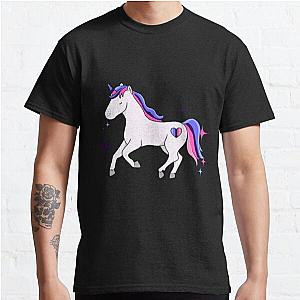 Omnisexual T-Shirts - Omnisexual Pride Unicorn Omnisexual Pride Classic T-Shirt RB1901