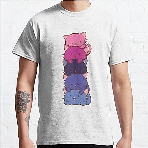 Omnisexual T-Shirts - Omnisexual Pride Flag Kawaii Cats Classic T-Shirt RB1901