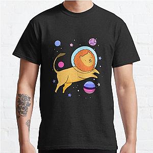 Omnisexual T-Shirts - Omnisexual Lion In Space Omnisexual Pride Classic T-Shirt RB1901