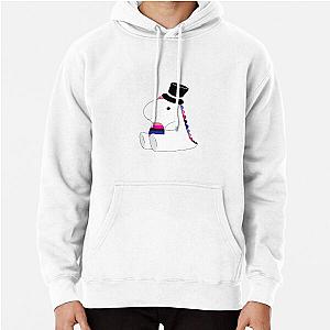 Omnisexual Hoodies - Omnisexual Pride Dinosaur w/ a Top Hat  Pullover Hoodie RB1901