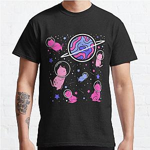 Omnisexual T-Shirts - Omnisexual Cat In Space Omnisexual Pride Classic T-Shirt RB1901