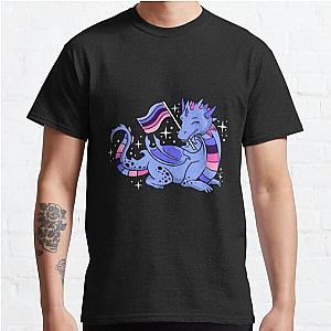 Omnisexual T-Shirts - Omnisexual Dragon Omnisexual Pride Classic T-Shirt RB1901