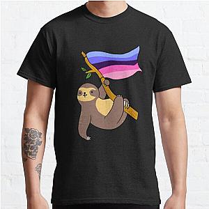 Omnisexual T-Shirts - Omnisexual Sloth Omnisexual Pride Classic T-Shirt RB1901