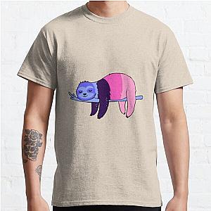 Omnisexual T-Shirts - Omnisexual Pride Sloth Classic T-Shirt RB1901