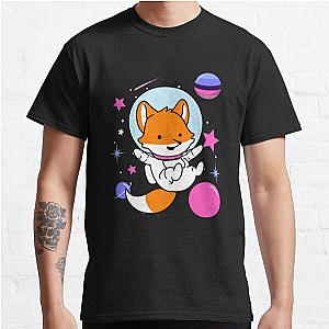 Omnisexual T-Shirts - Omnisexual Fox In Space Omnisexual Pride Classic T-Shirt RB1901