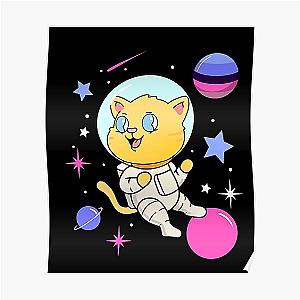 Omnisexual Posters - Omnisexual Cat In Space Omnisexual Pride Poster RB1901