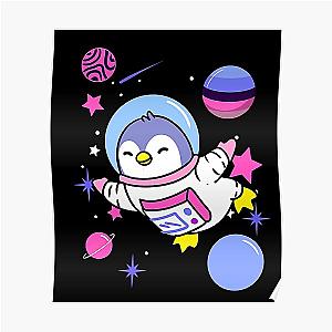 Omnisexual Posters - Omnisexual Penguin In Space Omnisexual Pride Poster RB1901