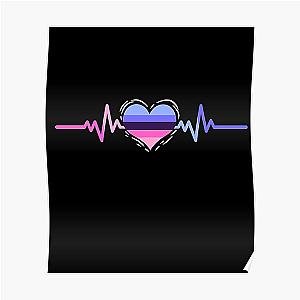 Omnisexual Posters - Omnisexual Heartbeat Omnisexual Pride Poster RB1901