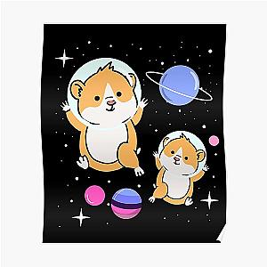 Omnisexual Posters - Omnisexual Hamster In Space Omnisexual Pride Poster RB1901