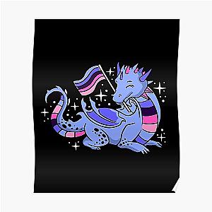 Omnisexual Posters - Omnisexual Dragon Omnisexual Pride Poster RB1901