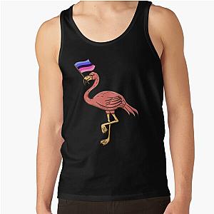 Omnisexual Tank Tops - Flamingo With Omnisexual Pride Flag Tank Top RB1901