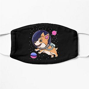 Omnisexual Face Masks  - Omnisexual Corgi In Space Omnisexual Pride Flat Mask RB1901